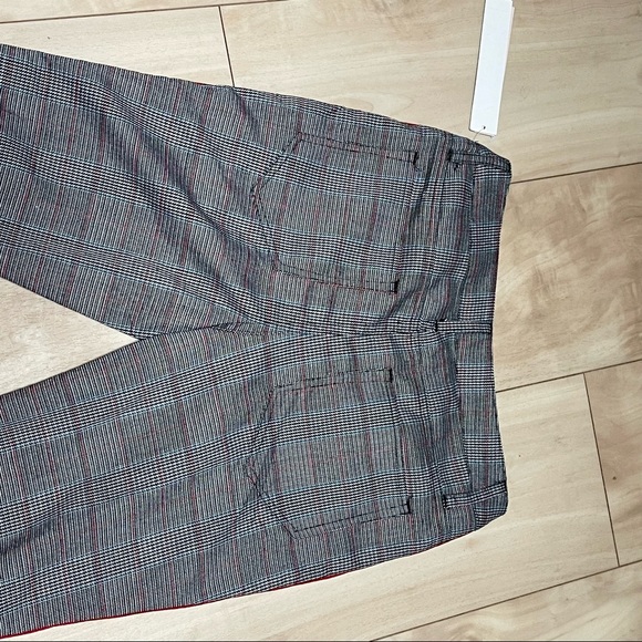 AQUA- Double Side Stripes Plaid Pants Size - Picture 6 of 10